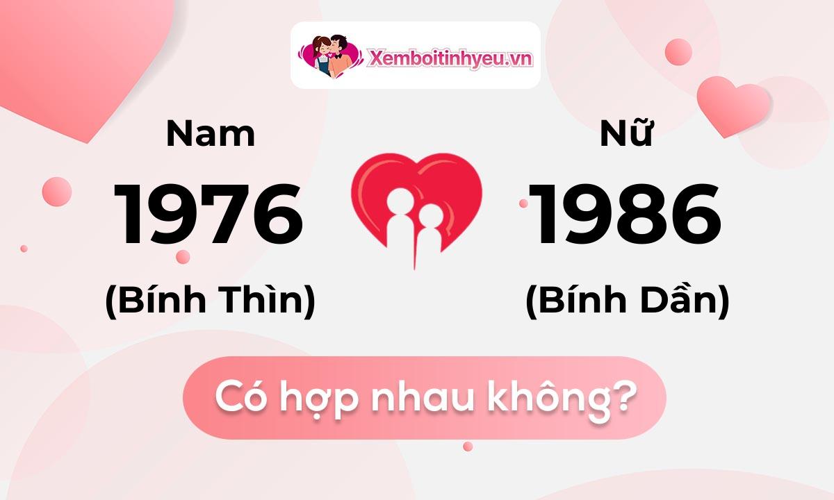 Chồng 1976 vợ 1986 có hợp nhau không và chọn cưới năm nào hợp nhất