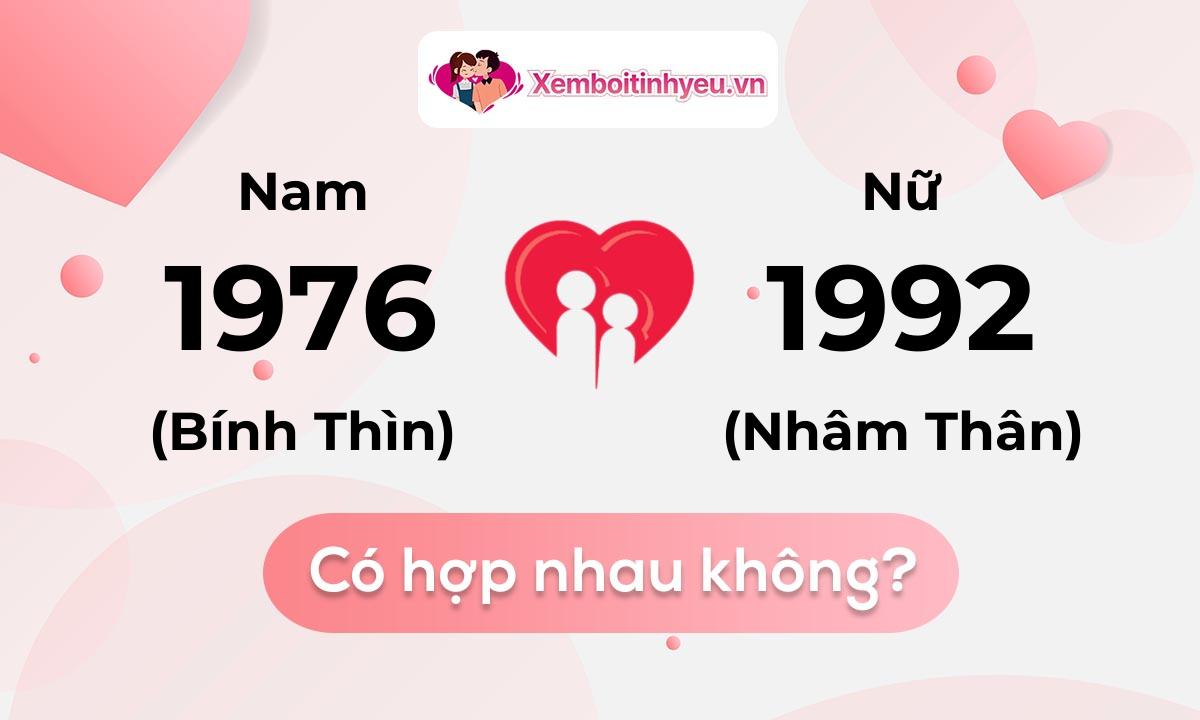 Chồng 1976 vợ 1992 có hợp nhau không và chọn cưới năm nào hợp nhất