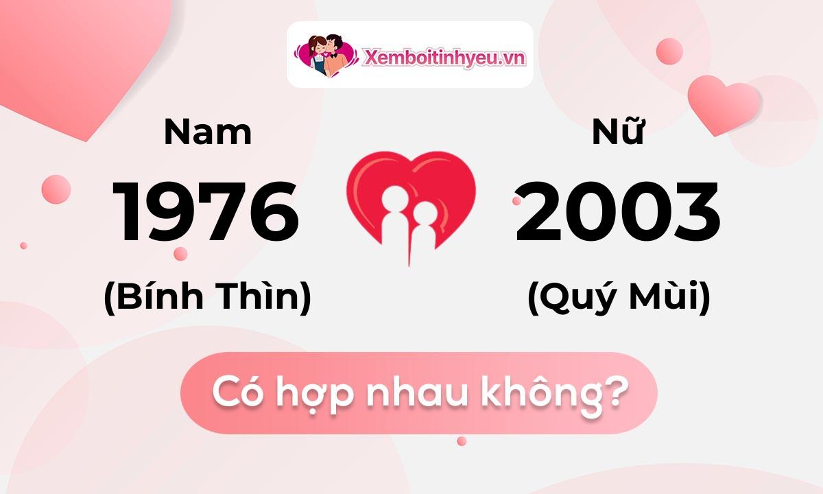 Chồng 1976 vợ 2003 có hợp nhau không và chọn cưới năm nào hợp nhất