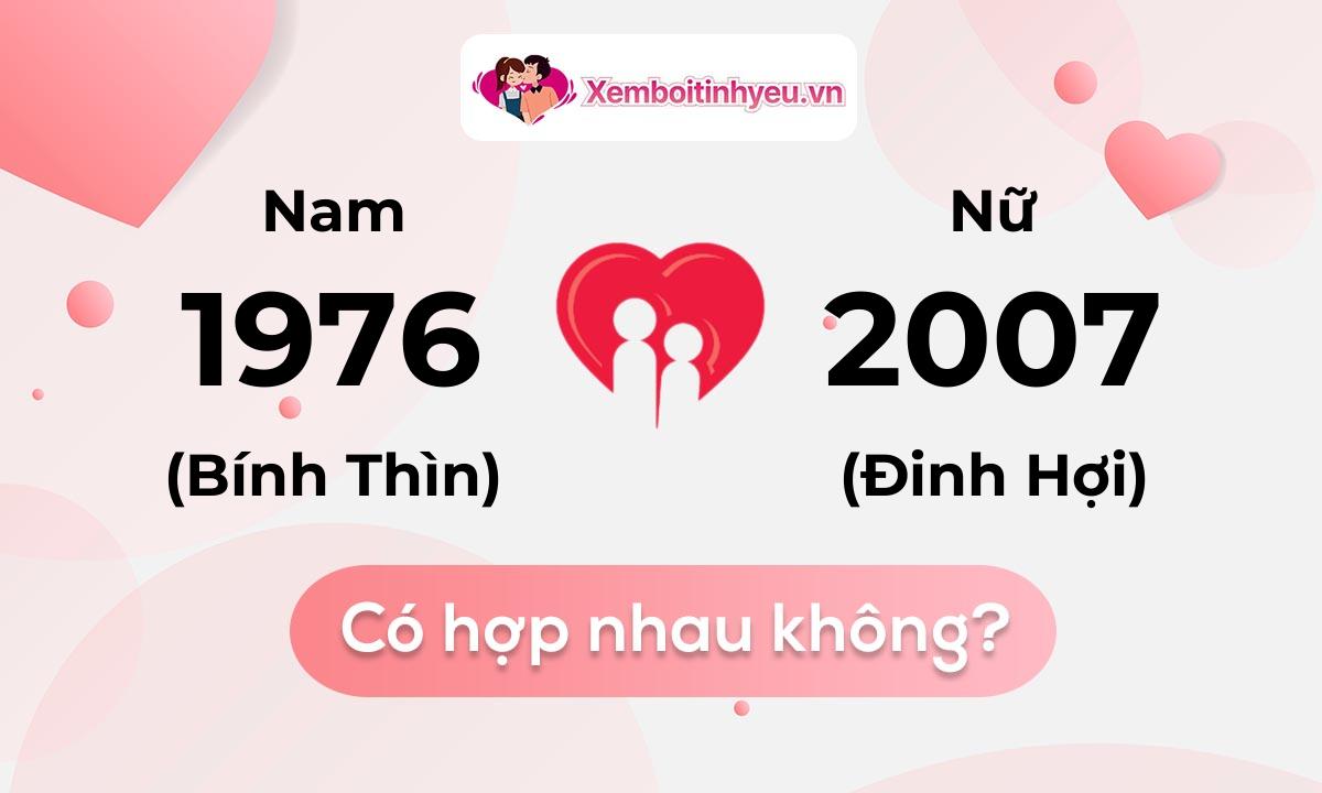 Chồng 1976 vợ 2007 có hợp nhau không và chọn cưới năm nào hợp nhất