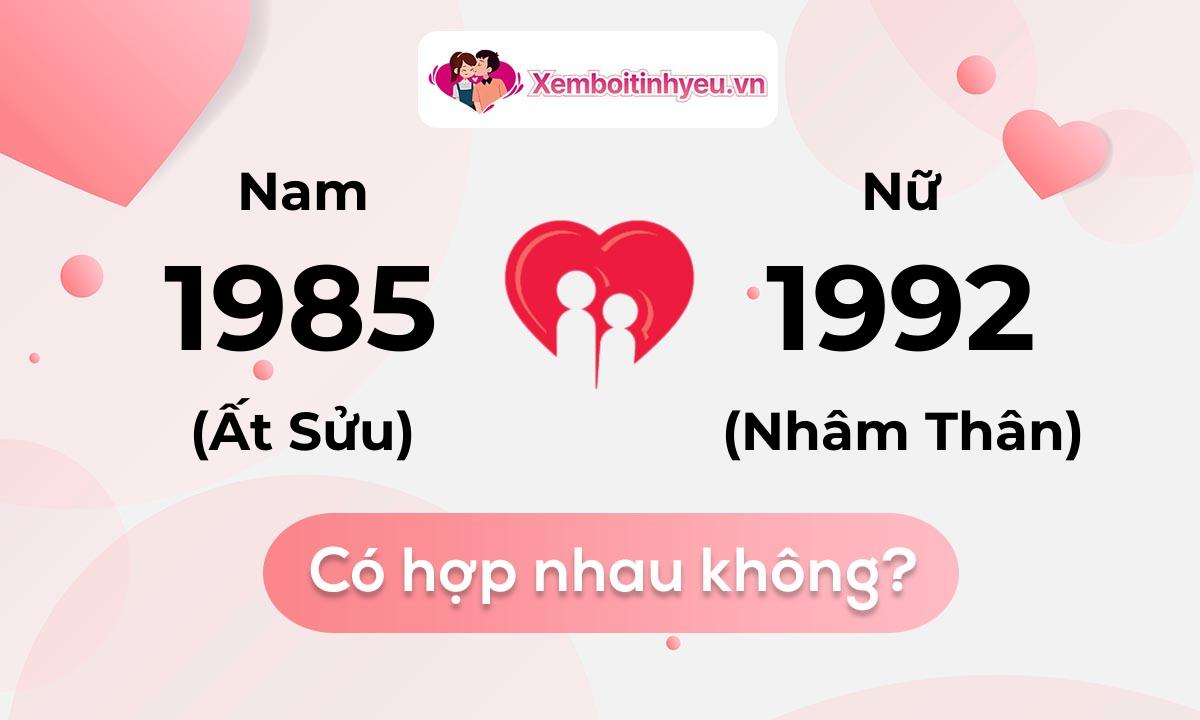 Chồng 1985 vợ 1992 có hợp nhau không và chọn cưới năm nào hợp nhất