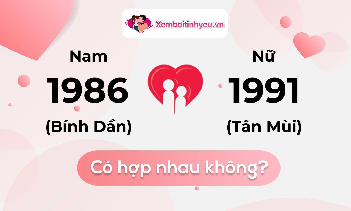 Chồng 1986 vợ 1991 có hợp nhau không và chọn cưới năm nào hợp nhất