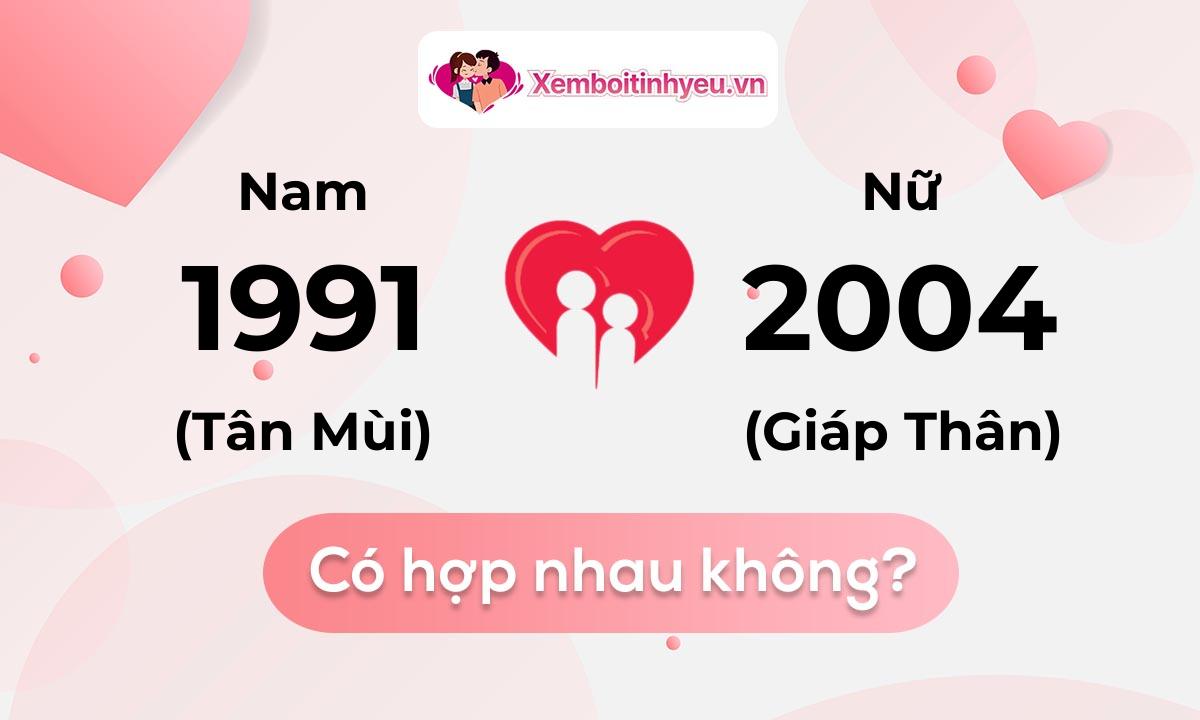 Chồng 1991 vợ 2004 có hợp nhau không và chọn cưới năm nào hợp nhất