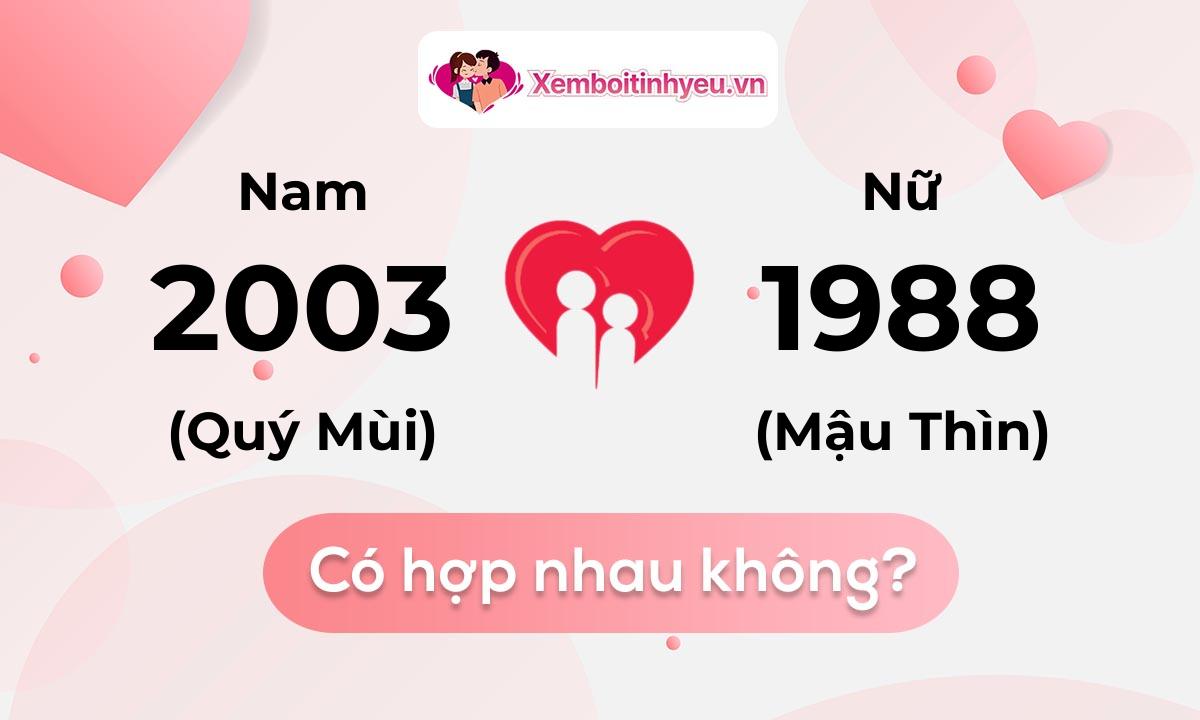 Chồng 2003 vợ 1988 có hợp nhau không và chọn cưới năm nào hợp nhất