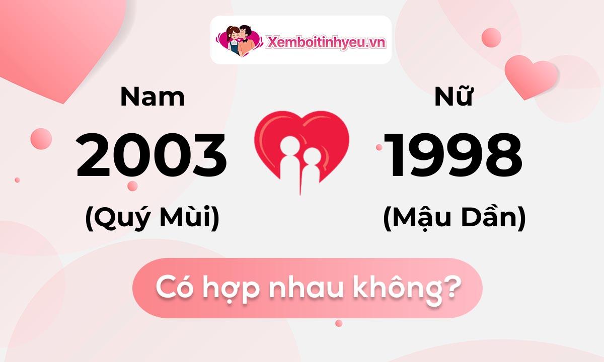 Chồng 2003 vợ 1998 có hợp nhau không và chọn cưới năm nào hợp nhất