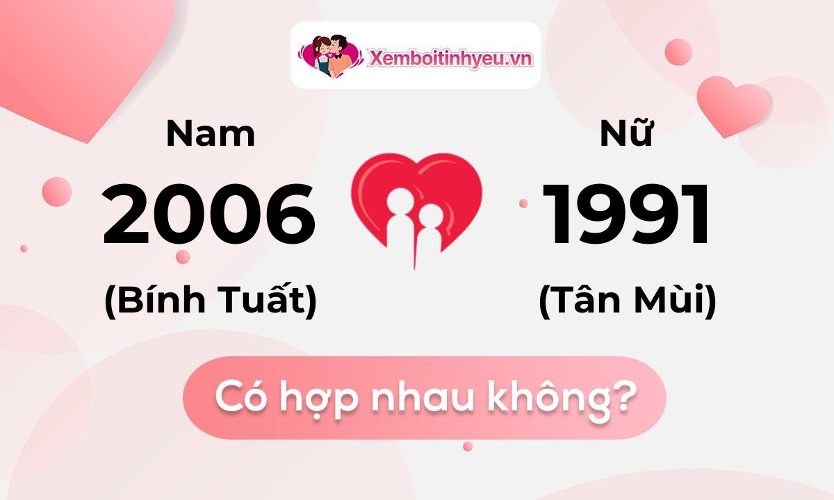 Chồng 2006 vợ 1991 có hợp nhau không và chọn cưới năm nào hợp nhất