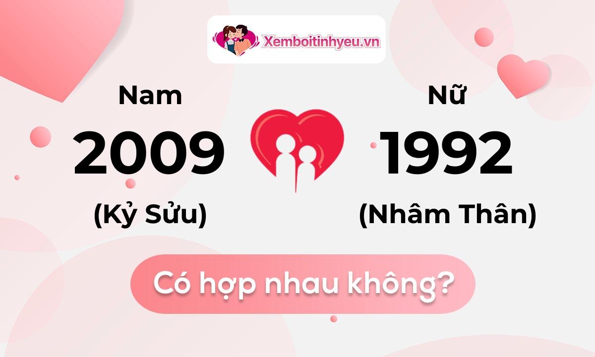 Chồng 2009 vợ 1992 có hợp nhau không và chọn cưới năm nào hợp nhất