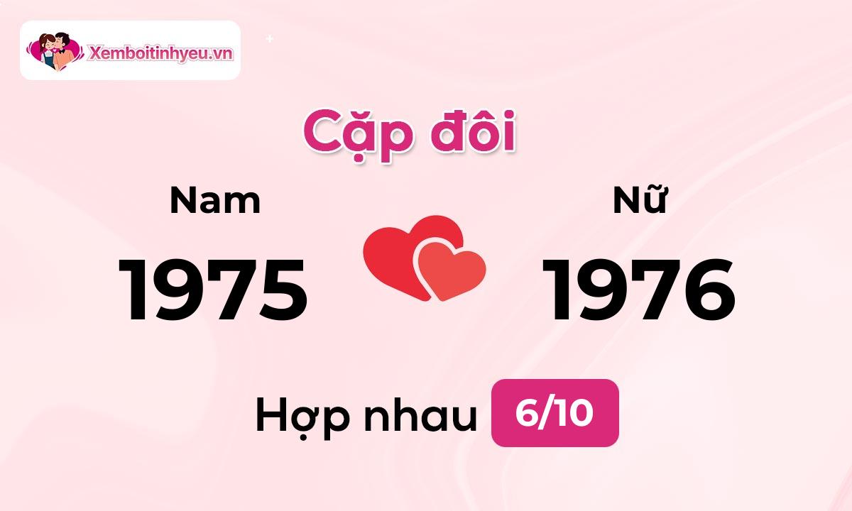 Độ hòa hợp giữa nam sinh năm 1975 và nữ sinh năm 1976