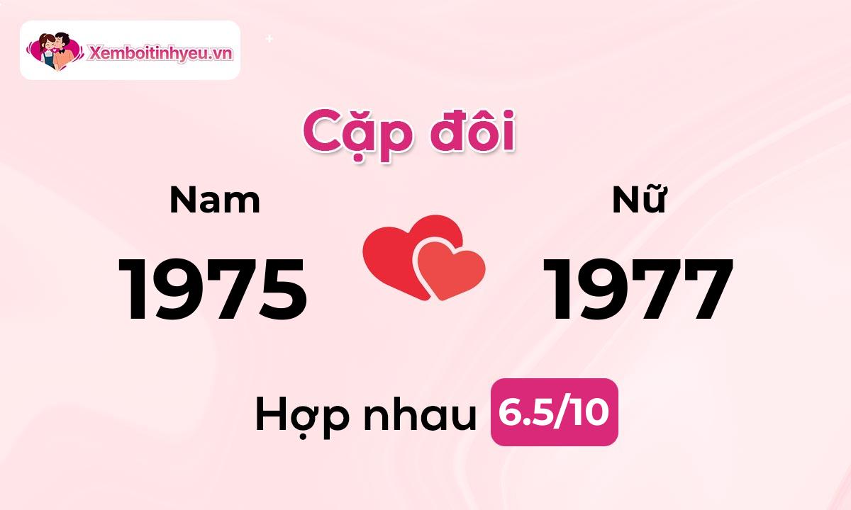 Độ hòa hợp giữa nam sinh năm 1975  và nữ sinh năm 1977