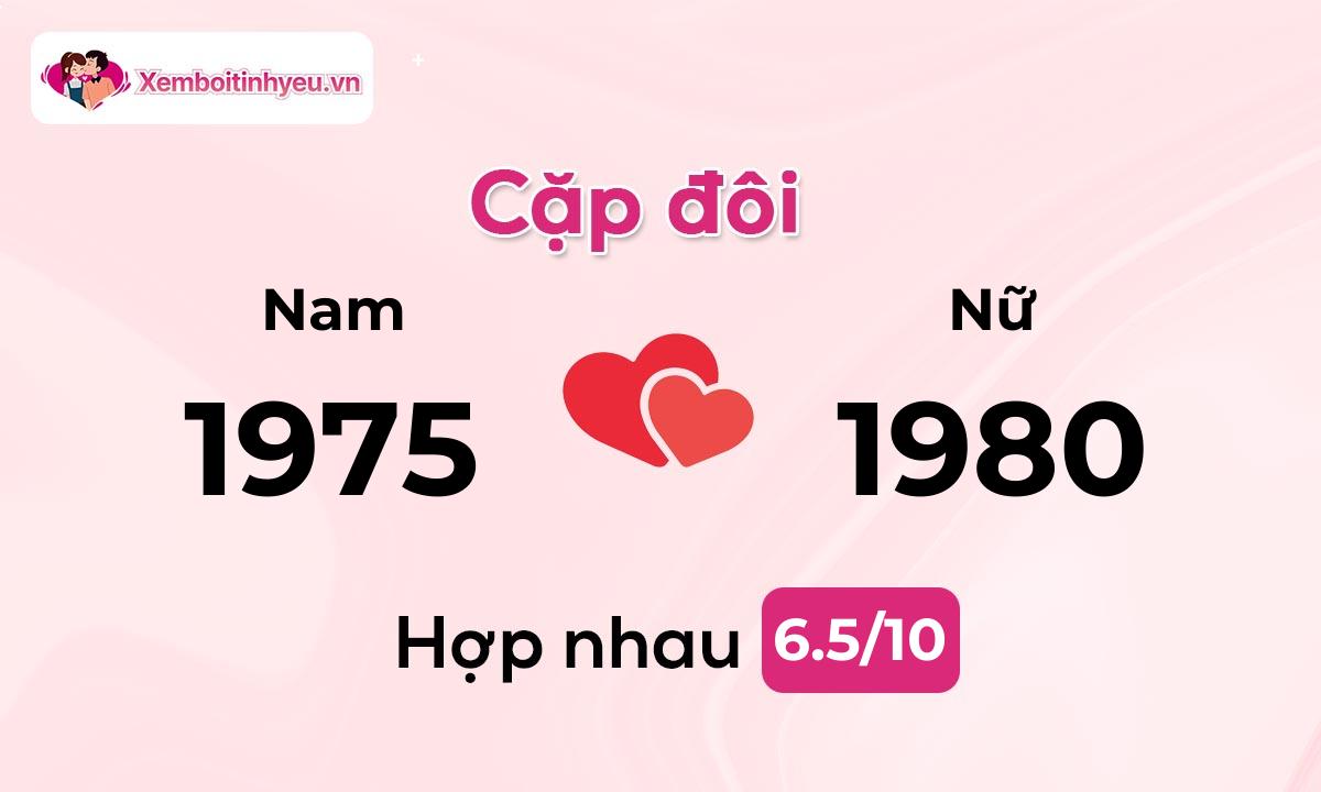 Độ hòa hợp giữa nam sinh năm 1975  và nữ sinh năm 1980