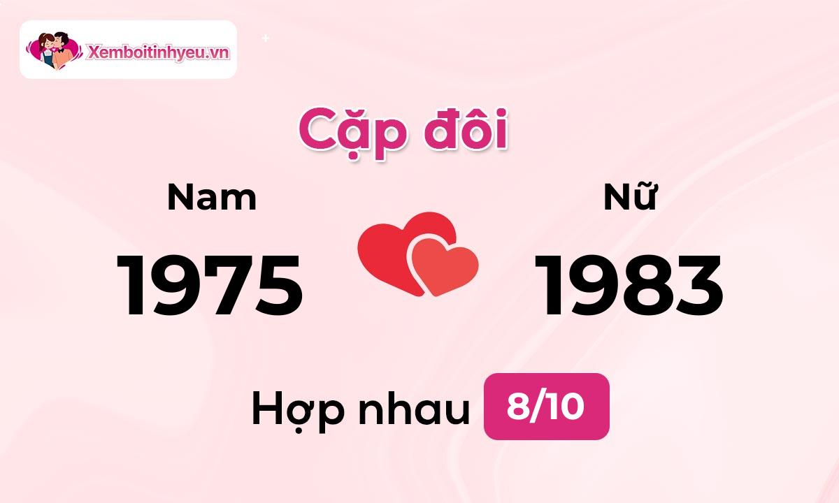 Độ hòa hợp giữa nam sinh năm 1975  và nữ sinh năm 1983