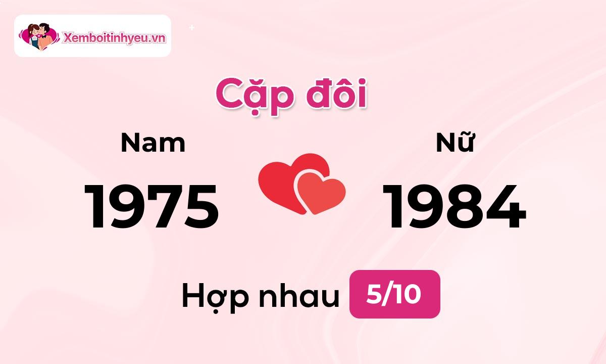 Độ hòa hợp giữa nam sinh năm 1975 và nữ sinh năm 1984