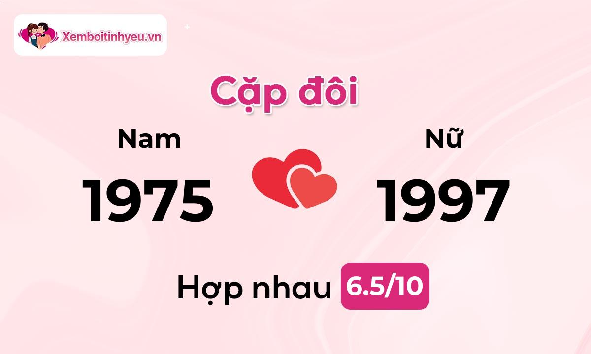 Độ hòa hợp giữa nam sinh năm 1975 và nữ sinh năm 1997