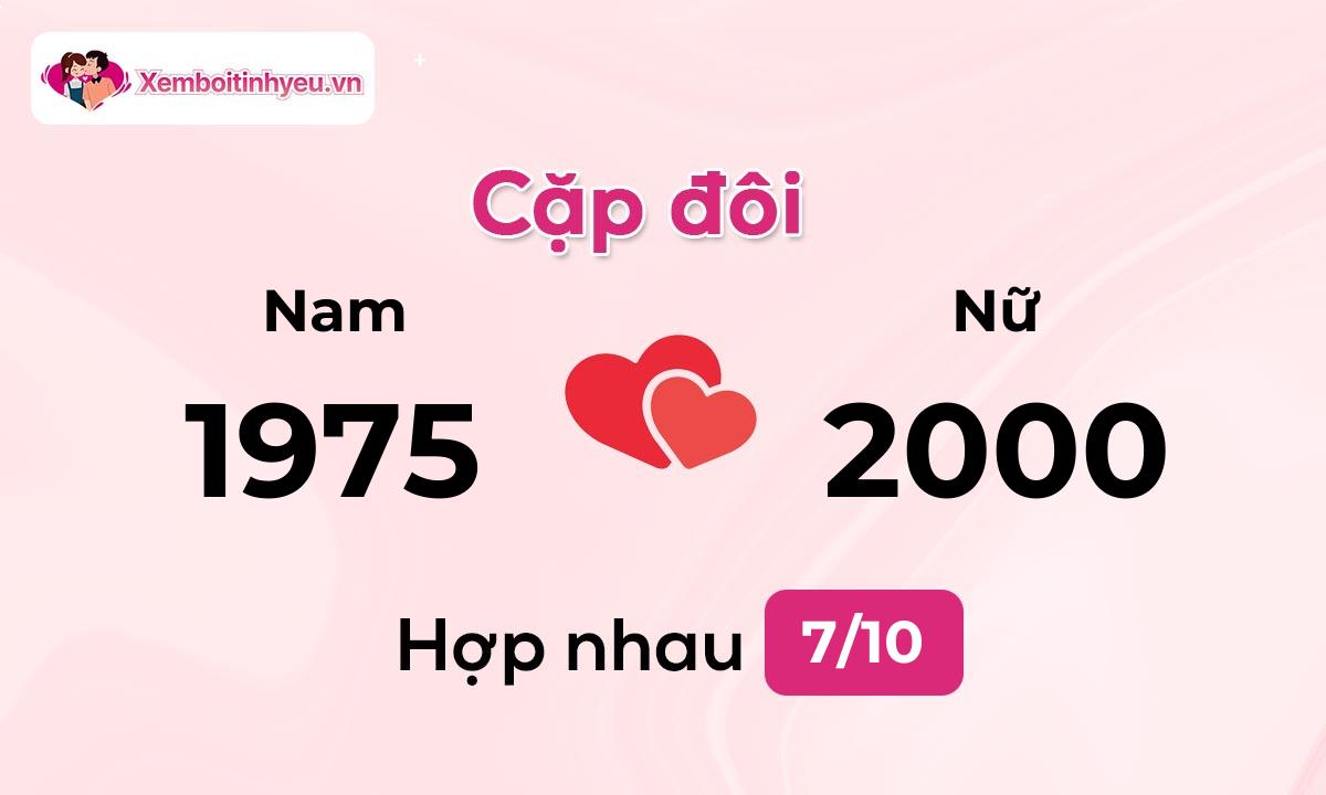 Độ hòa hợp giữa nam sinh năm 1975  và nữ sinh năm 2000