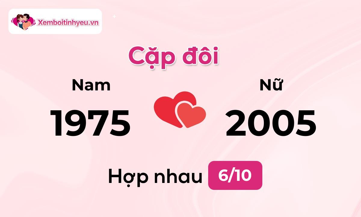 Độ hòa hợp giữa nam sinh năm 1975  và nữ sinh năm 2005