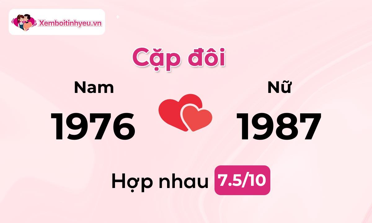 Độ hòa hợp giữa nam sinh năm 1976  và nữ sinh năm 1987