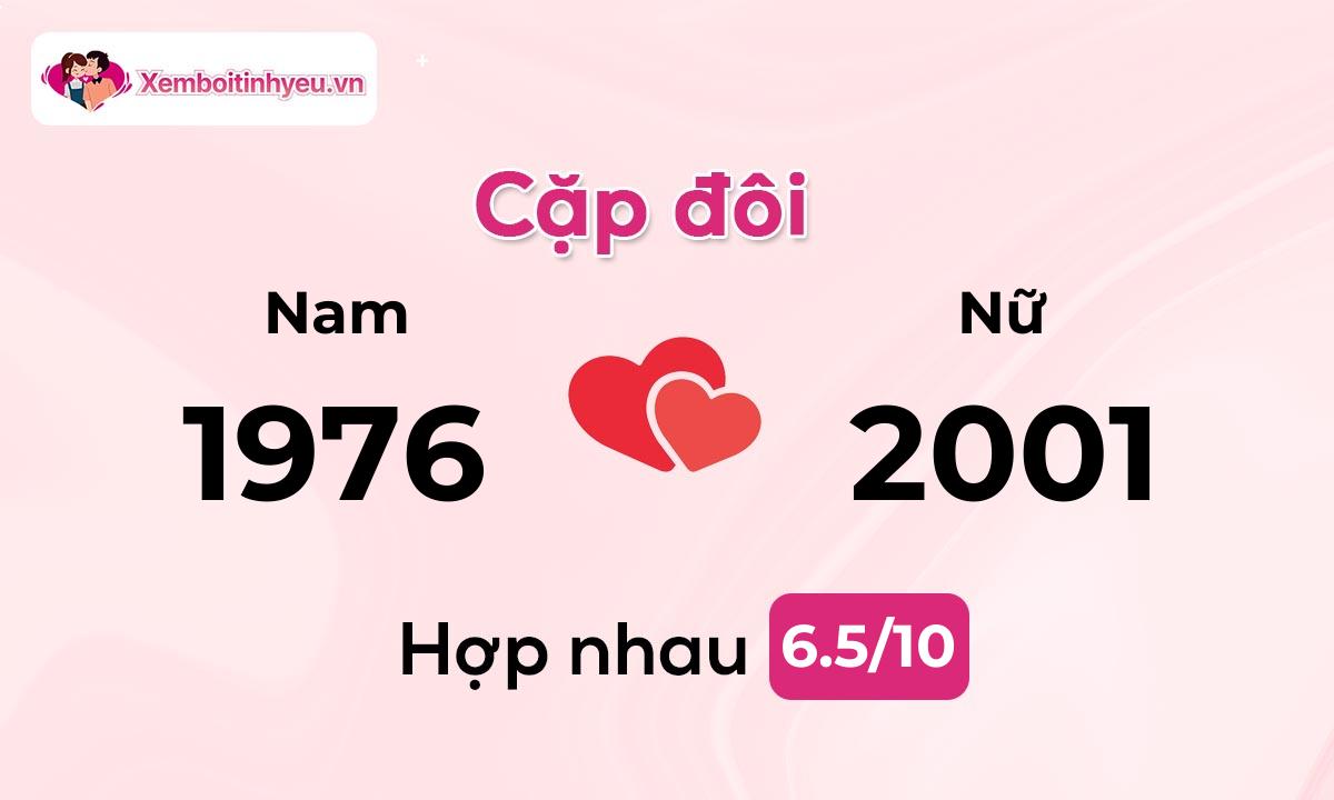 Độ hòa hợp giữa nam sinh năm 1976  và nữ sinh năm 2001