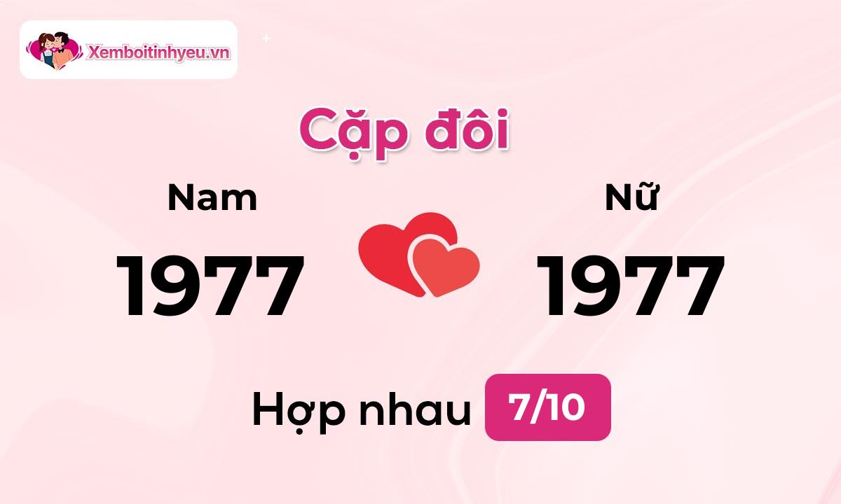 Độ hòa hợp giữa nam sinh năm 1977  và nữ sinh năm 1977