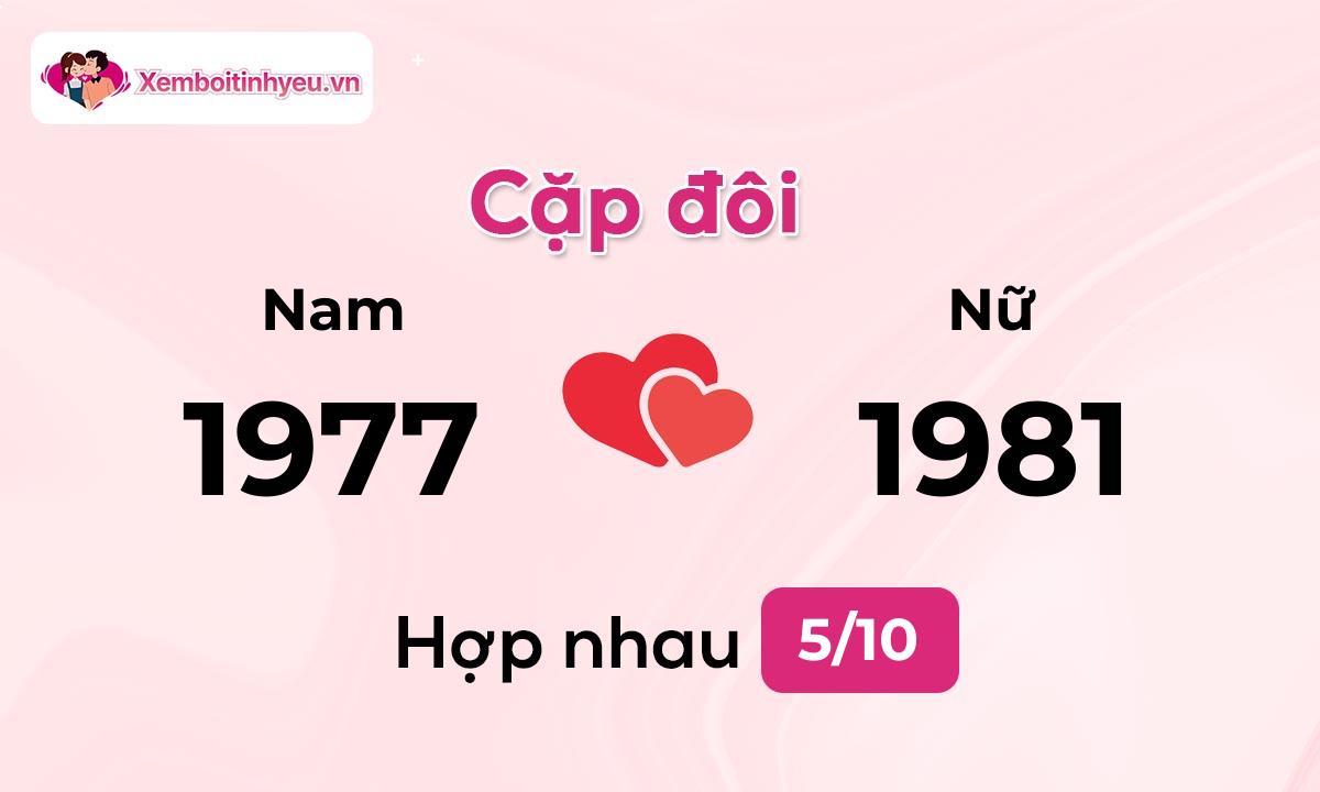 Độ hòa hợp giữa nam sinh năm 1977  và nữ sinh năm 1981