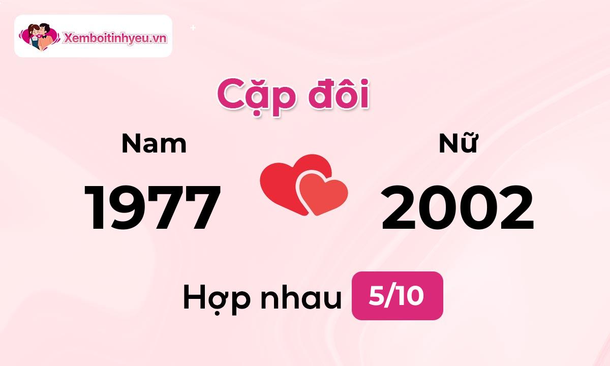 Độ hòa hợp giữa nam sinh năm 1977  và nữ sinh năm 2002