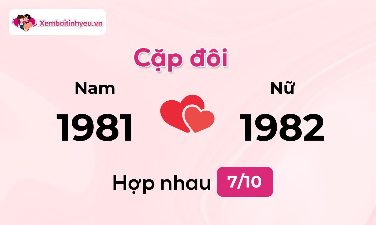 Độ hòa hợp giữa nam sinh năm 1981  và nữ sinh năm 1982