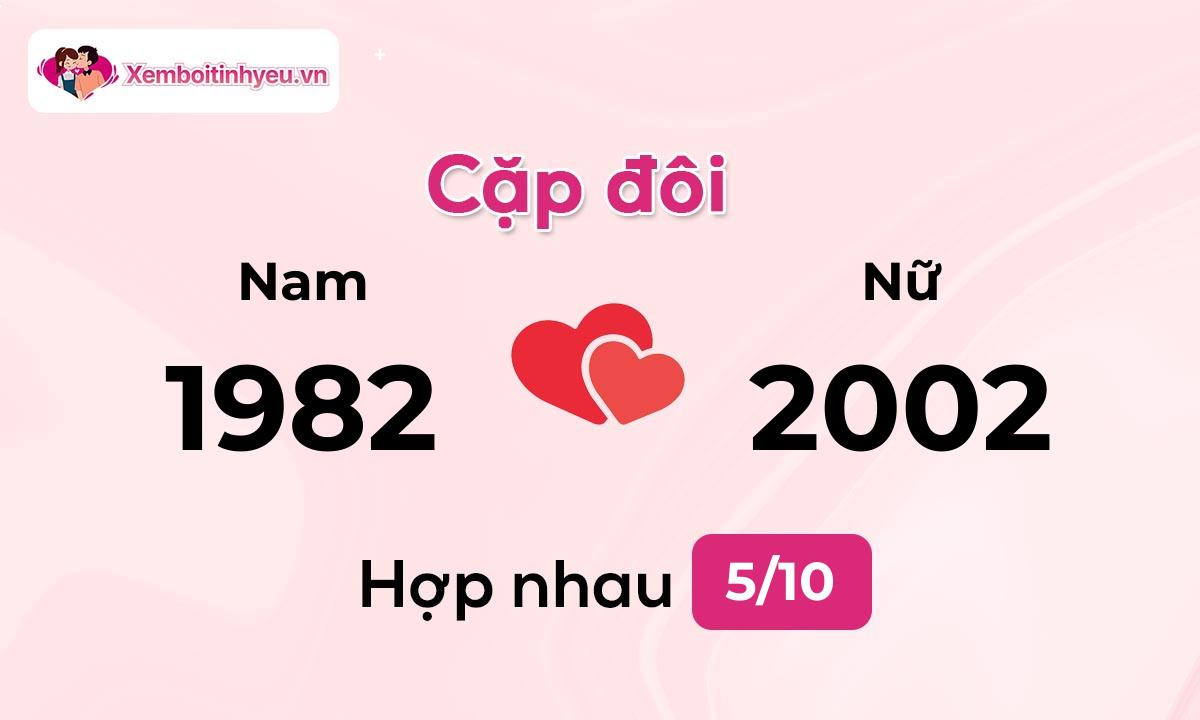 Độ hòa hợp giữa nam sinh năm 1982  và nữ sinh năm 2002