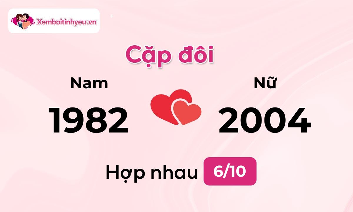 Độ hòa hợp giữa nam sinh năm 1982 và nữ sinh năm 2004