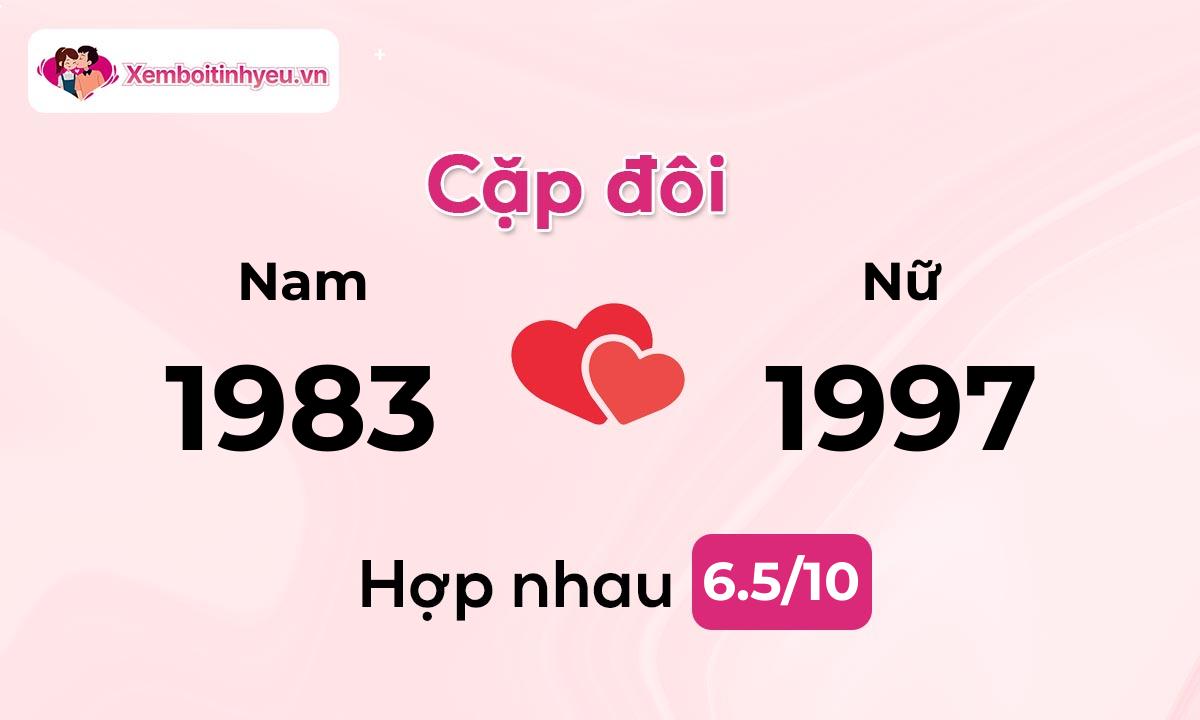 Độ hòa hợp giữa nam sinh năm 1983 và nữ sinh năm 1997