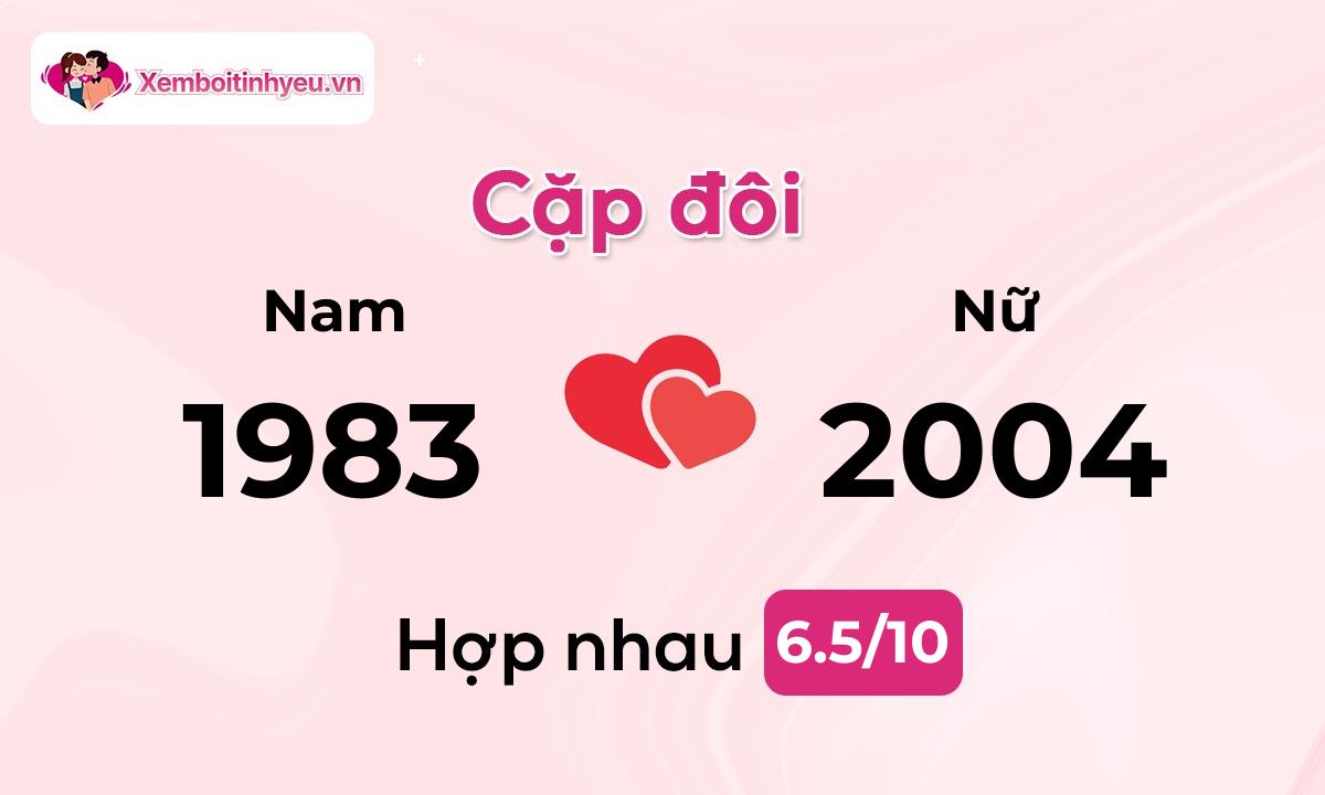 Độ hòa hợp giữa nam sinh năm 1983 và nữ sinh năm 2004