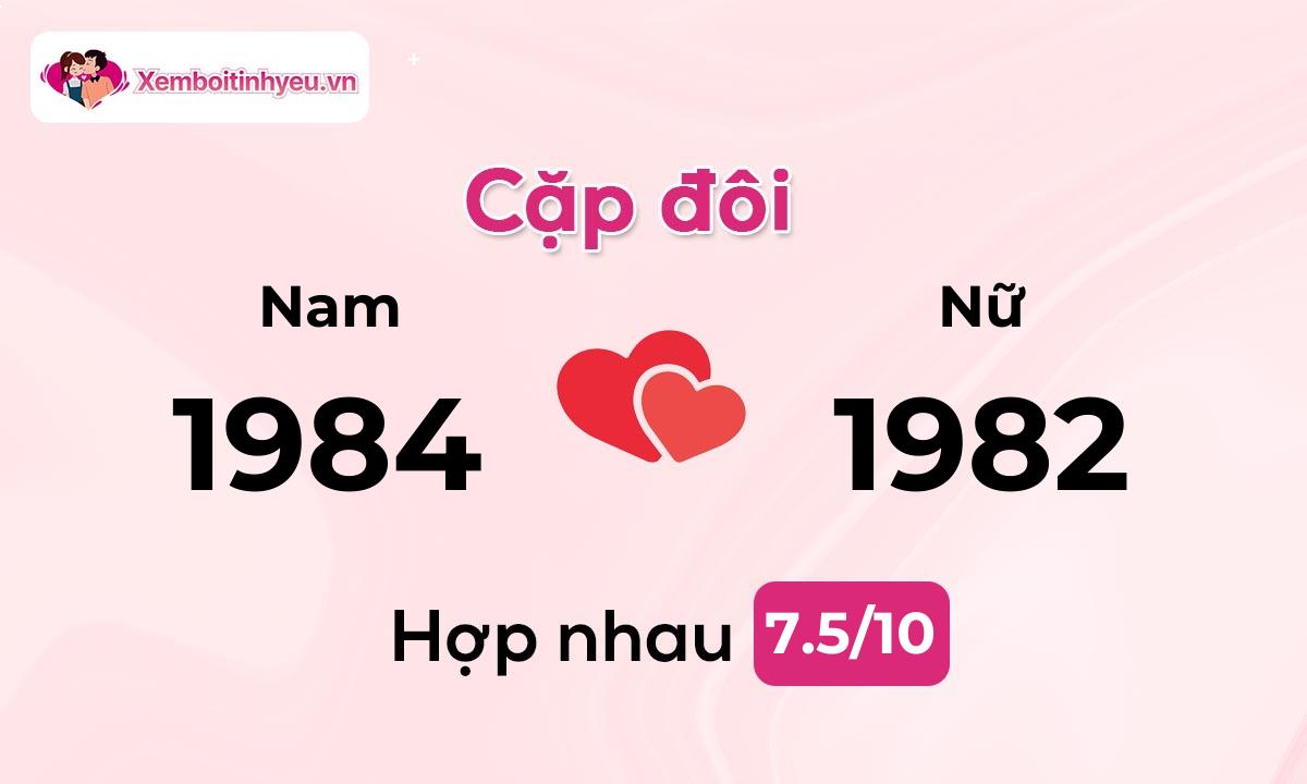 Độ hòa hợp giữa nam sinh năm 1984 và nữ sinh năm 1982