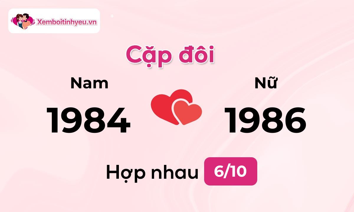 Độ hòa hợp giữa nam sinh năm 1984  và nữ sinh năm 1986