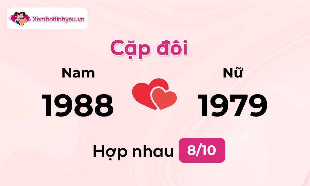 Độ hòa hợp giữa nam sinh năm 1988  và nữ sinh năm 1979