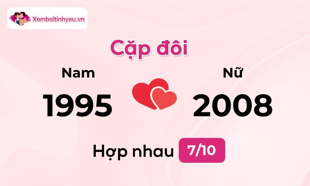 Độ hòa hợp giữa nam sinh năm 1995 và nữ sinh năm 2008