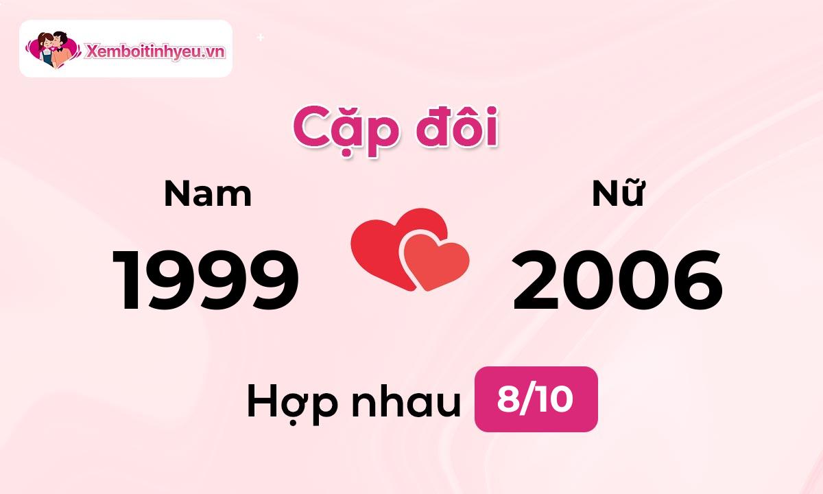 Độ hòa hợp giữa nam sinh năm 1999 và nữ sinh năm 2006