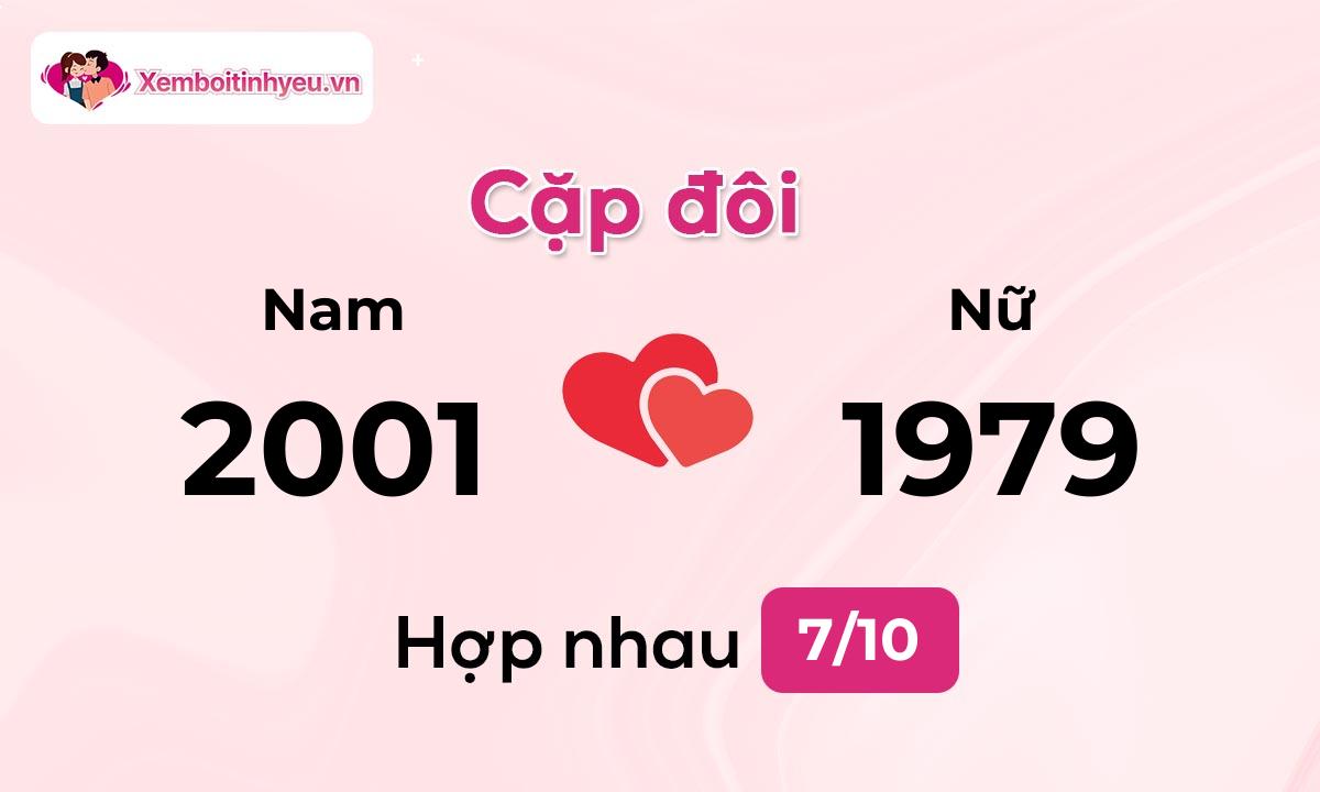 Độ hòa hợp giữa nam sinh năm 2001  và nữ sinh năm 1979