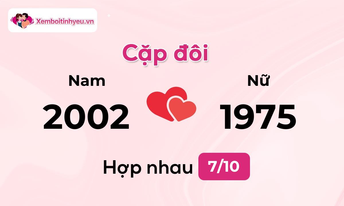 Độ hòa hợp giữa nam sinh năm 2002  và nữ sinh năm 1975