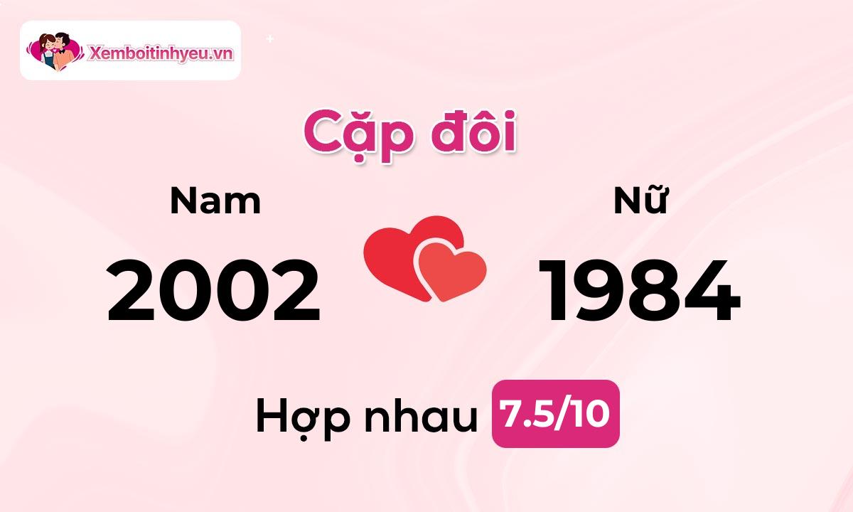 Độ hòa hợp giữa nam sinh năm 2002  và nữ sinh năm 1984