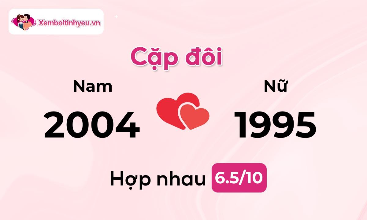 Độ hòa hợp giữa nam sinh năm 2004 và nữ sinh năm 1995